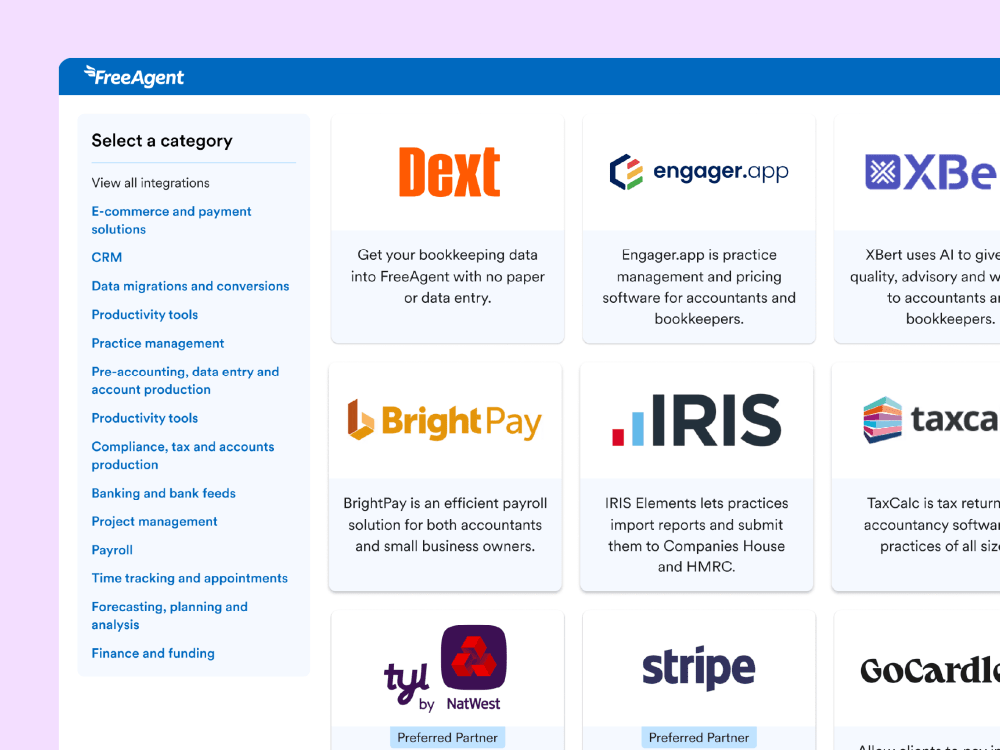 A gallery of integration partner logos.