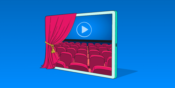 iPad showing a movie preview